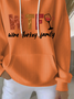 Women Text Letters Spring/Fall Printing Long Sleeve Casual Daily Hoodie