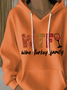 Women Text Letters Spring/Fall Printing Long Sleeve Casual Daily Hoodie