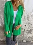 Women Spring/Fall Outerwear Vintage Split Joint Plain Long Sleeve Stand Collar Jacket