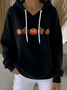 Women Maple Leaf Spring/Fall Printing Long Sleeve Casual Daily Hoodie