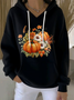 Women Floral Spring/Fall Printing Long Sleeve Casual Daily Hoodie