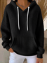 Women Plain Spring/Fall Long Sleeve Vintage Holiday Hoodie