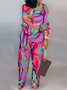 Women Striped Mock Neck Sleeveless Casual Summer Jumpsuit