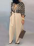 Women Striped Mock Neck Sleeveless Casual Summer Jumpsuit