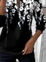 Women Floral Crew Neck Printing Casual Spring/Fall Long Sleeve Sweatshirt