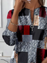 Women Abstract Crew Neck Printing Casual Spring/Fall Long Sleeve Sweatshirt