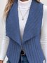 Plain Casual Regular Fit New Autumn And Winter Fashion Casual Simple Sleeveless Versatile Jacket Vest