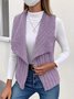 Plain Casual Regular Fit New Autumn And Winter Fashion Casual Simple Sleeveless Versatile Jacket Vest