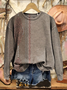 Women Ethnic Crew Neck Printing Casual Spring/Fall Long Sleeve Sweatshirt
