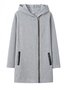 Women Spring/Fall Outerwear Vintage Split Joint Plain Long Sleeve Stand Collar Jacket