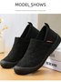 All Season Mesh Fabric Plain Shallow Flyknit slip-on comfortable flat shoes for mothers with soft soles