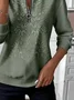 Women Floral Crew Neck Printing Casual Spring/Fall Long Sleeve Sweatshirt