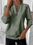 Women Floral Crew Neck Printing Casual Spring/Fall Long Sleeve Sweatshirt