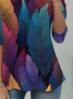 Women Leaf Long Sleeve Tee T-shirt Crew Neck Casual Spring/Fall Tunic Top
