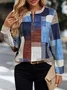 Women Abstract Crew Neck Printing Casual Spring/Fall Long Sleeve Sweatshirt