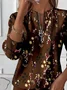 Women Floral Crew Neck Printing Casual Spring/Fall Long Sleeve Sweatshirt