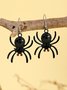 Halloween Earrings Horror Funny Skull Spider Pumpkin Ghost Black Cat Earrings Real Gold Electroplated Jewelry Earrings