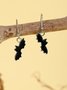 Halloween Earrings Horror Funny Skull Spider Pumpkin Ghost Black Cat Earrings Real Gold Electroplated Jewelry Earrings