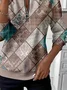 Women Floral Crew Neck Printing Casual Spring/Fall Long Sleeve Sweatshirt