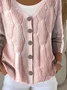 Women Abstract Casual Spring/Fall Printing Cardigan