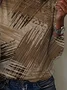 Women Abstract Long Sleeve Tee T-shirt Crew Neck Printing Casual Spring/Fall Graphic Tee Top