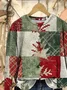 Women Abstract Crew Neck Printing Casual Spring/Fall Long Sleeve Sweatshirt