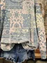 Women Floral Crew Neck Printing Casual Spring/Fall Long Sleeve Sweatshirt