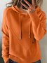 Women Plain Winter Vintage Long Sleeve Hoodie Sweater