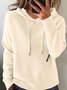 Women Plain Winter Vintage Long Sleeve Hoodie Sweater