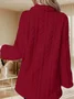Women's Winter Outerwear Casual Plain Long Sleeve Fleece Coat