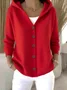 Women Floral Long Sleeve Hoodie Casual Spring/Fall Cardigan Outerwear
