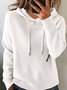 Women Plain Winter Vintage Long Sleeve Hoodie Sweater