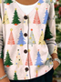 Women Christmas Long Sleeve V Neck Casual Spring/Fall Cardigan Outerwear