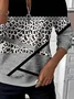 Women Abstract Crew Neck Printing Casual Spring/Fall Long Sleeve Sweatshirt