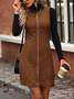 Women Plain Sleeveless Summer Split Joint Dress Crew Neck Daily Vintage Mini Tank A-Line Dress