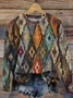 Women Abstract Crew Neck Printing Casual Spring/Fall Long Sleeve Sweatshirt