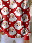 Women Santa Claus Crew Neck Printing Casual Spring/Fall Long Sleeve Sweatshirt