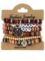 Halloween Series Polymer Clay Orange Pumpkin Skull Bat Fashion Personality Design Bracelet Set