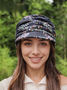 Plush New Ethnic Style Floral Hat Women's Korean Style Soft Brim Cap Spring Autumn Winter Cloth Hat Baseball Cap