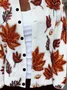 Women Maple Leaf Printing Long Sleeve Crew Neck Vintage Spring/Fall Cardigan Outerwear
