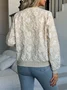 Women Spring/Fall Outerwear Vintage Printing Floral Long Sleeve Stand Collar Jacket