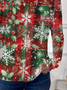 Women Christmas Long Sleeve Tee T-shirt Crew Neck Printing Casual Spring/Fall Graphic Tee Top