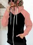Women Spring/Fall Outerwear Vintage Split Joint Plain Long Sleeve Stand Collar Jacket
