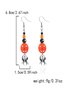 Halloween Tassel Spider Earrings Fashion Retro Halloween Star Moon Crystal Earrings