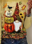 Women Maple Leaf Long Sleeve Tee T-shirt Crew Neck Printing Casual Spring/Fall Graphic Tee Top