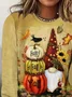 Women Maple Leaf Long Sleeve Tee T-shirt Crew Neck Printing Casual Spring/Fall Graphic Tee Top