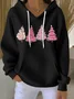 Women Christmas Spring/Fall Printing Long Sleeve Casual Holiday Hoodie