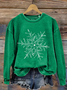 Women Christmas Crew Neck Printing Casual Spring/Fall Long Sleeve Sweatshirt