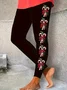Women Christmas Casual All Season Printing Long Leggings