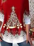 Women Christmas Long Sleeve Tee T-shirt Crew Neck Casual Spring/Fall Tunic Top